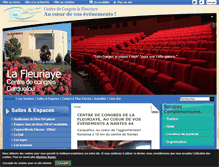 Tablet Screenshot of la-fleuriaye-congres.com